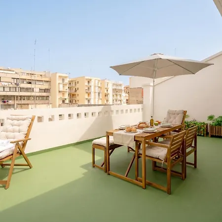 The Rooftop Panoramic Terrace 2 Bedrooms Апартаменты Бари